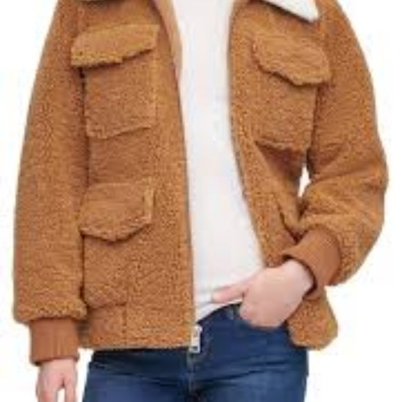 FINAL Levi's Four Pocket All Sherpa Teddy Bomber Jacket ( RUNS BIG ) - Picture 5 of 6